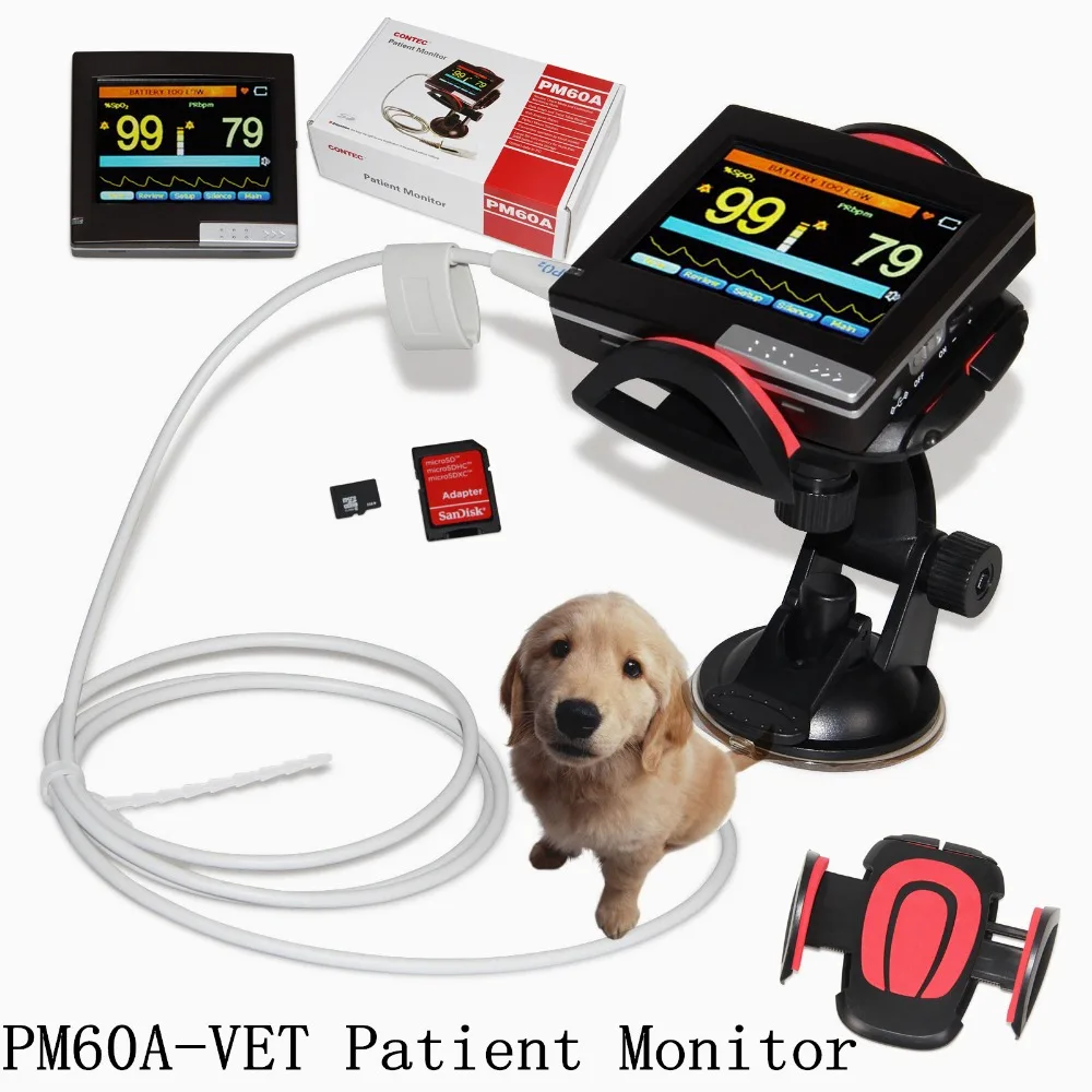 Contec PM60A Vet Pulse Rate, SPO2 Portable Handheld Veterinary Pulse Oximeter Monitor With Software for Animals
Contec PM60A Vet Pulse Rate, SPO2 Portable Handheld Veterinary Pulse Oximeter Monitor With Software for Animals