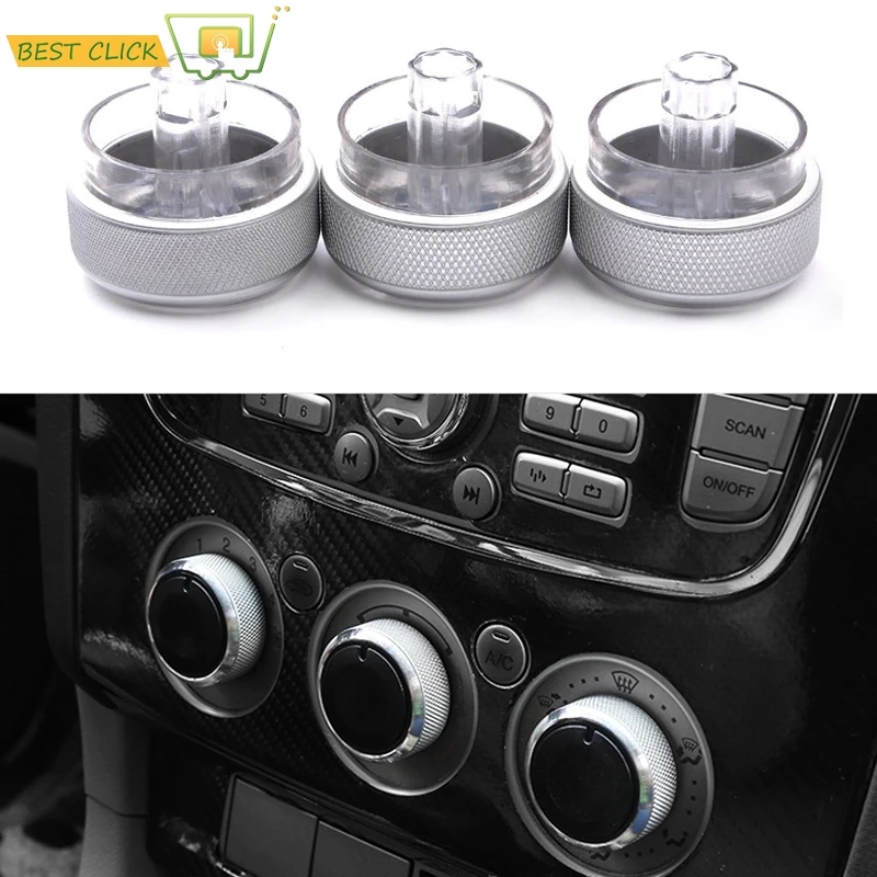 3x Silver Air Conditioning A/C Heater Climate Control Switch Knobs Buttons For Ford Focus MK2 MK3 Mondeo C-Max S-Max Car Styling
3x Silver Air Conditioning A/C Heater Climate Control Switch Knobs Buttons For Ford Focus MK2 MK3 Mondeo C-Max S-Max Car Styling