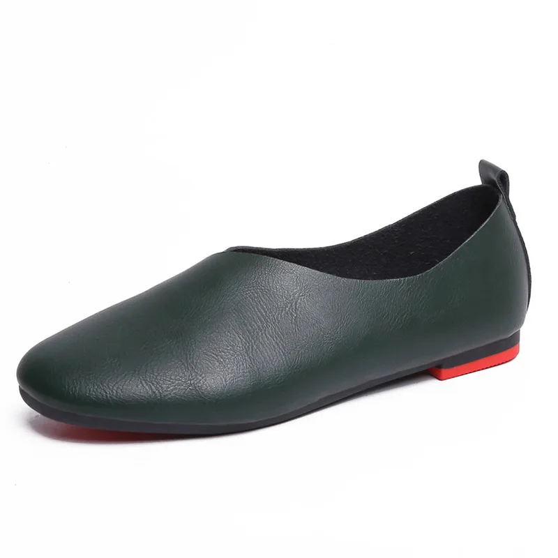 Plus size PU Leather Flat Shoes Woman Handmade Leather Loafers Flexible Spring Casual shoes woman Flats zapatos mujer k20
Plus size PU Leather Flat Shoes Woman Handmade Leather Loafers Flexible Spring Casual shoes woman Flats zapatos mujer k20
