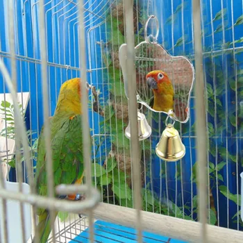 Parrot's Toy Bird Mini Mirror with Bells Bird Toys Ringer Birds Parrot Chewing Mirror Balls(Colors of the Bells are Random)
Parrot's Toy Bird Mini Mirror with Bells Bird Toys Ringer Birds Parrot Chewing Mirror Balls(Colors of the Bells are Random)