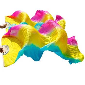 wholesale Silk Fans 1pc right hand +1 pc left hand hand painted belly dance silk fans Rose red + yellow + turquoise stripes
wholesale Silk Fans 1pc right hand +1 pc left hand hand painted belly dance silk fans Rose red + yellow + turquoise stripes