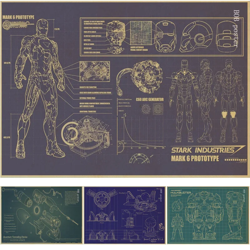 Classic movie Iron Man Design poster Nostalgic Retro Kraft Paper vintage Poster room Decorative Painting wall sticker
Classic movie Iron Man Design poster Nostalgic Retro Kraft Paper vintage Poster room Decorative Painting wall sticker