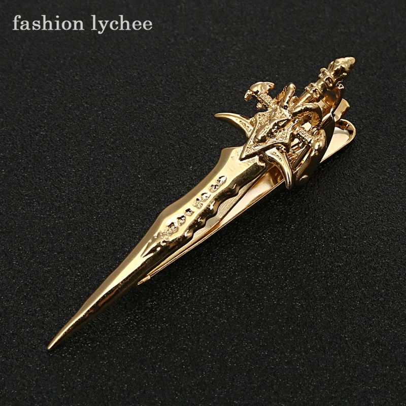 fashion lychee Gold Silver Color Copper Cow Head Sword Tie Clip Mens Banquet Casual Fashion Jewelry Gift
fashion lychee Gold Silver Color Copper Cow Head Sword Tie Clip Mens Banquet Casual Fashion Jewelry Gift