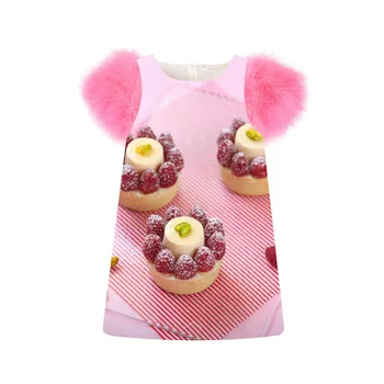 Children Girls Dress fashion Spring/Autumn faux fur sleeve girls Sangguo cake printing Toddler Kids Dresses baby Clothing
Children Girls Dress fashion Spring/Autumn faux fur sleeve girls Sangguo cake printing Toddler Kids Dresses baby Clothing