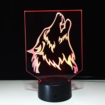 Wolf Novelty 3D LED Lamp Night Light Power Bank Usb Led Lamparas Wireless Wall Lamp Usb Deco Home Gift 7 Colors Change Hologram
Wolf Novelty 3D LED Lamp Night Light Power Bank Usb Led Lamparas Wireless Wall Lamp Usb Deco Home Gift 7 Colors Change Hologram