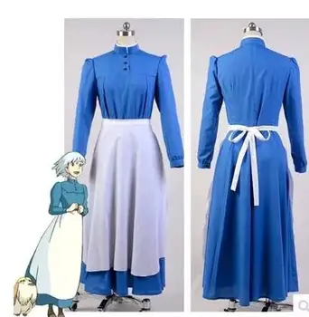 Tokyo Movie Howl's Moving Castle women Sofi costume women Sofi role play blue dress with white apron any size
Tokyo Movie Howl's Moving Castle women Sofi costume women Sofi role play blue dress with white apron any size