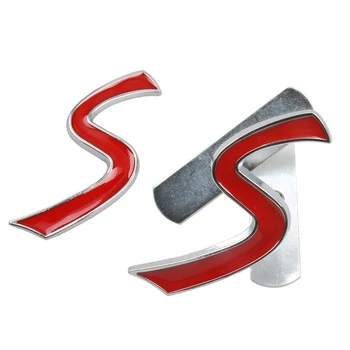 

3D Metal S Front Grille Emblem Sticker for Mini Cooper R50 R52 R53 R56 R57 R58 R60 JCW Grill Badge Decals Exterior Accessories