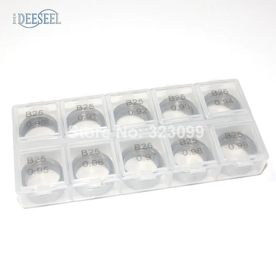 IDEESEEL Adjusting Shim B25 Common Rail Injector adjustment Shim B25 Gasket washer B25 Size: 0.90-0.99mm(Quantity 100Pieces/Lot) 
IDEESEEL Adjusting Shim B25 Common Rail Injector adjustment Shim B25 Gasket washer B25 Size: 0.90-0.99mm(Quantity 100Pieces/Lot)