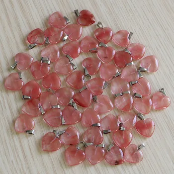 Fubaoying Charms Stone Bead Natural Watermelon Red Love Heart Pendants 20mm Wholesale Women Gift For DIY Jewelry Making
Fubaoying Charms Stone Bead Natural Watermelon Red Love Heart Pendants 20mm Wholesale Women Gift For DIY Jewelry Making