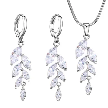 Jewelry 925 Silver Zirconia Bridal Jewelry Set Ms. Engagement Necklace / Pendant / Earring for women set
Jewelry 925 Silver Zirconia Bridal Jewelry Set Ms. Engagement Necklace / Pendant / Earring for women set