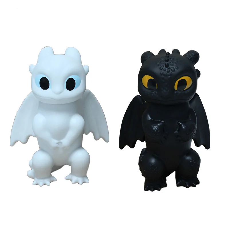 12cm 2pcs/lot Black and White How to Train Your Dragon The Hidden World Toothless Action figure Light Fury Toothless Toys
12cm 2pcs/lot Black and White How to Train Your Dragon The Hidden World Toothless Action figure Light Fury Toothless Toys
