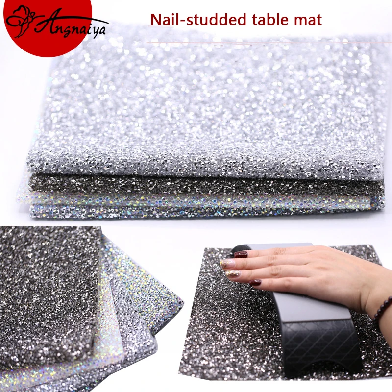 ANGNYA 1Pc Luxurious Velour full Diamond Table Mat /luxury upscale Nail Art Hand Pillow Cushion Nail Polish Holder Soft Arm Rest
ANGNYA 1Pc Luxurious Velour full Diamond Table Mat /luxury upscale Nail Art Hand Pillow Cushion Nail Polish Holder Soft Arm Rest