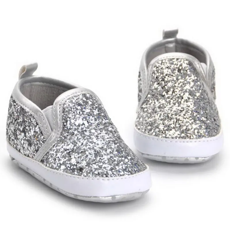 Modern 2017 Baby Girl Shoes Silver Rose Sequins Bling Bling Soft Sole Toddler Newborn Infantil Drop shipping
Modern 2017 Baby Girl Shoes Silver Rose Sequins Bling Bling Soft Sole Toddler Newborn Infantil Drop shipping