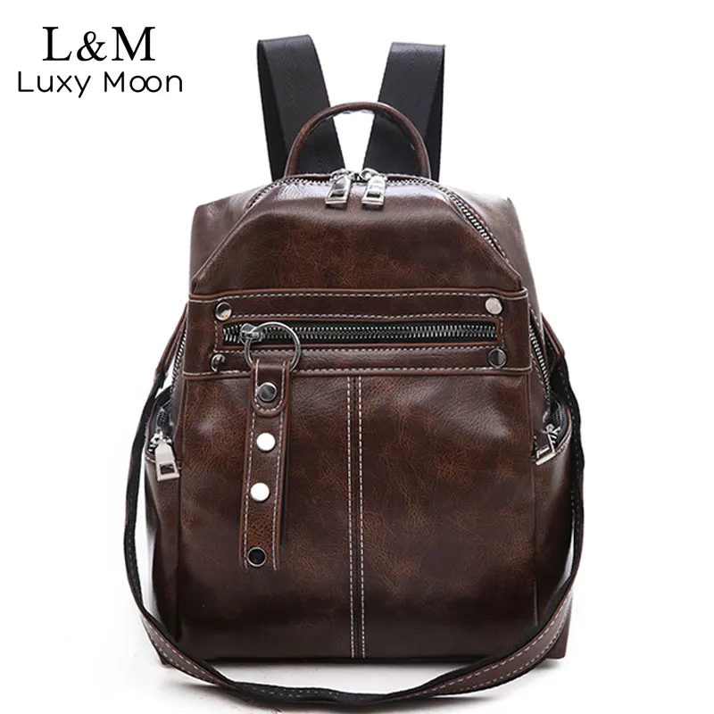Vintage Women Backpacks PU Leather Shoulder Bag Simple Casual School Bookbag Female Solid Mochila Girls Retro Backpack XA181H
Vintage Women Backpacks PU Leather Shoulder Bag Simple Casual School Bookbag Female Solid Mochila Girls Retro Backpack XA181H