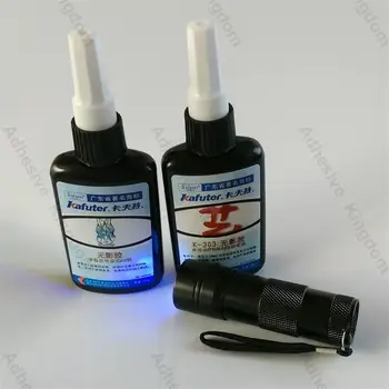 Genuine 2pcs 50g kafuter K-303/uv glue +portable UV flashlight PMMA acrylic adhesive bonding transparent plastic PVC ABS metal
Genuine 2pcs 50g kafuter K-303/uv glue +portable UV flashlight PMMA acrylic adhesive bonding transparent plastic PVC ABS metal
