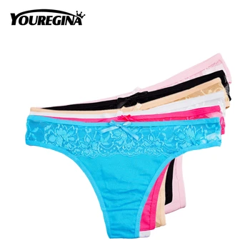 YOUREGINA Underwear Women Lace Cotton Sexy Panties Female G-string Thongs Thransparent Lingerie 6pcs/lot Bow Solid M L XL
YOUREGINA Underwear Women Lace Cotton Sexy Panties Female G-string Thongs Thransparent Lingerie 6pcs/lot Bow Solid M L XL