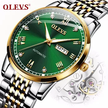 Automatic winding Mechanical Watch Men Green Water Ghost Full stainless Steel Waterproof Business Men's Automatic Blue Watches
Automatic winding Mechanical Watch Men Green Water Ghost Full stainless Steel Waterproof Business Men's Automatic Blue Watches