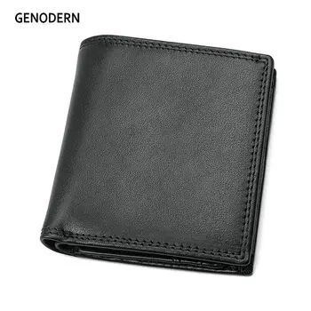 GENODERN New Designer Genuine Leather Men Wallets Basic Man Leather Purse Short Black Male Purse Men's Wallet
GENODERN New Designer Genuine Leather Men Wallets Basic Man Leather Purse Short Black Male Purse Men's Wallet