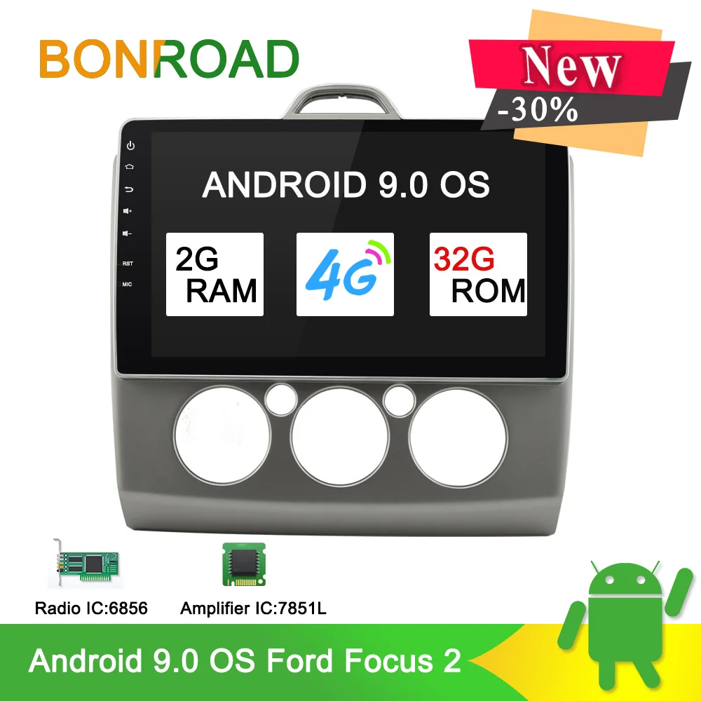 Bonroad 10" Android 9.0 Car Multimedia Player For focus 2 Mk2 Radio GPS Navigation Video Audio Player 4G RAM 2G ROM 16G
Bonroad 10" Android 9.0 Car Multimedia Player For focus 2 Mk2 Radio GPS Navigation Video Audio Player 4G RAM 2G ROM 16G