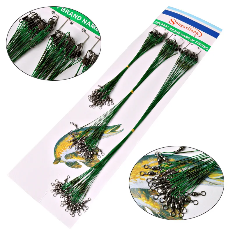 72pcs Fishing Line for Lead Steel Fishing Wire Fishing Cord Rope Fishing Leader Trace the Lines Spinner Shark expert
72pcs Fishing Line for Lead Steel Fishing Wire Fishing Cord Rope Fishing Leader Trace the Lines Spinner Shark expert