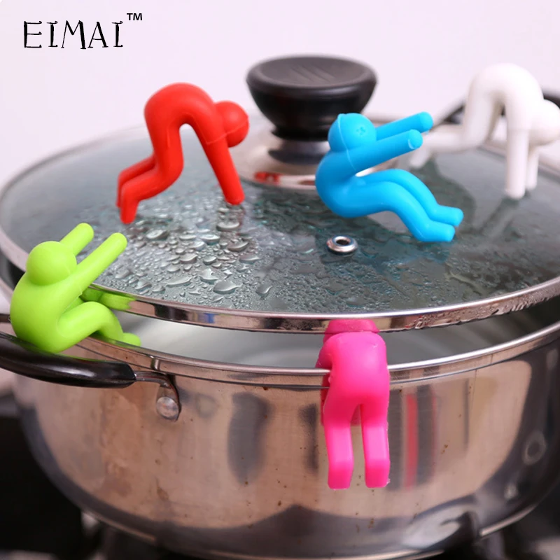 EIMAI Creative home Cooking Tools lid spill-proof device Silicone Rubber kitchen Lid frame Pot Clips A19
EIMAI Creative home Cooking Tools lid spill-proof device Silicone Rubber kitchen Lid frame Pot Clips A19