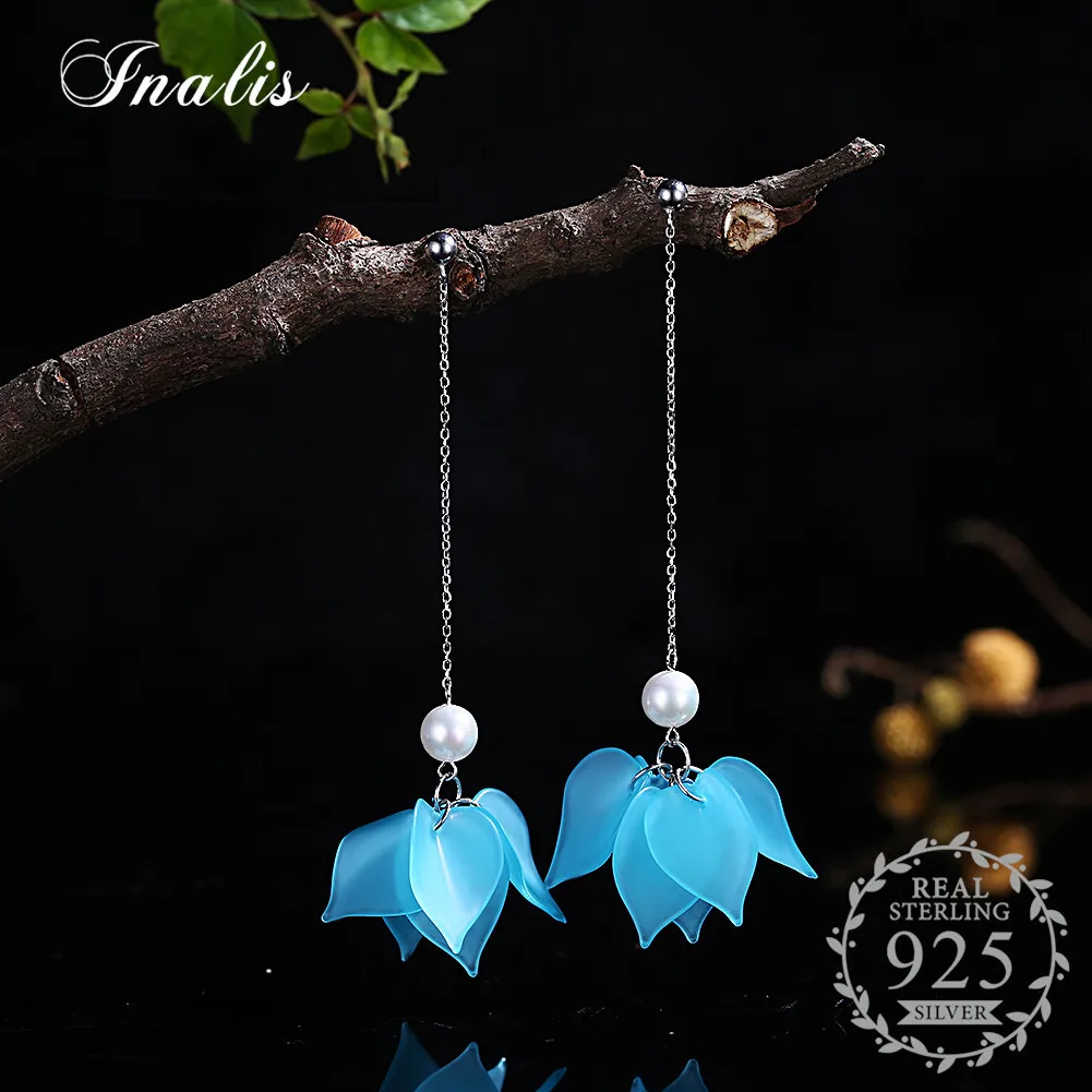 INALIS 925 Sterling Silver Drop Dangle Earrings Romantic Sweet Resin Flower Shell Pearl Earrings for Women Wedding Jewelry Gift
INALIS 925 Sterling Silver Drop Dangle Earrings Romantic Sweet Resin Flower Shell Pearl Earrings for Women Wedding Jewelry Gift