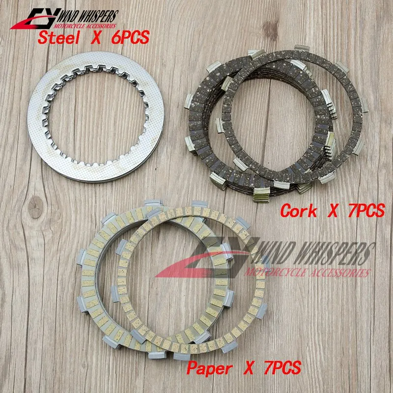 Friction Clutch plates disc Set For Honda CB400SS XR400 VT600 XL600 CB650F Steed VLX 600 Shadow For Suzuki DR250 DR-Z 250 Dejbel
Friction Clutch plates disc Set For Honda CB400SS XR400 VT600 XL600 CB650F Steed VLX 600 Shadow For Suzuki DR250 DR-Z 250 Dejbel