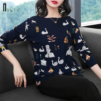 ASLTW Lovely Print Women Sweater Autumn Winter Fashion Long Sleeve Pullovers Jumper Plus Size Knitted Sweater Women
ASLTW Lovely Print Women Sweater Autumn Winter Fashion Long Sleeve Pullovers Jumper Plus Size Knitted Sweater Women