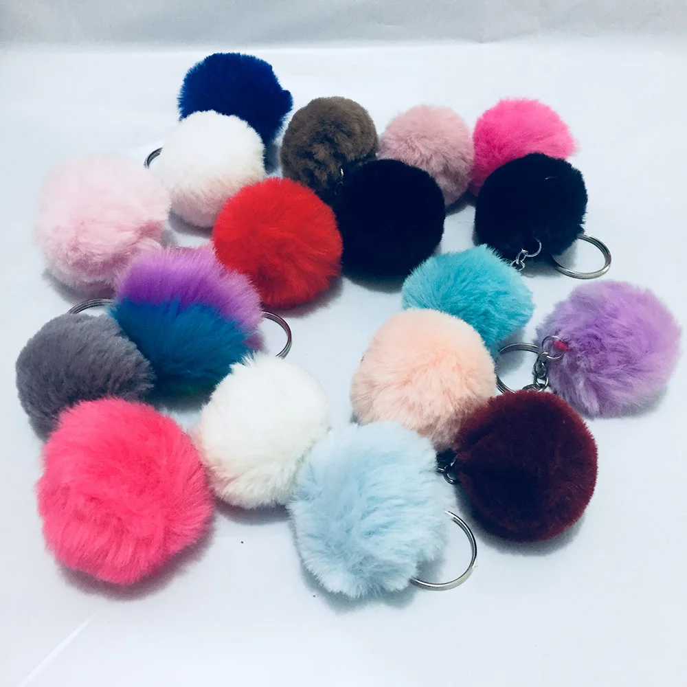 27 Colors Hot Sale Trinket Pompons Keychains Faux Rabbit Fur Keychain Fluffy Key Chains Trinkets Keychain for DIY 4cm Llaveros
27 Colors Hot Sale Trinket Pompons Keychains Faux Rabbit Fur Keychain Fluffy Key Chains Trinkets Keychain for DIY 4cm Llaveros