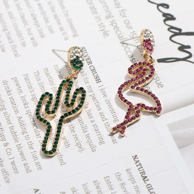 JUST FEEL New Trendy Bird Fish Colorful Crystal Pendant Earrings Handmade Rhinestone Pineapple Dangle Earring Wedding Jewelry
JUST FEEL New Trendy Bird Fish Colorful Crystal Pendant Earrings Handmade Rhinestone Pineapple Dangle Earring Wedding Jewelry