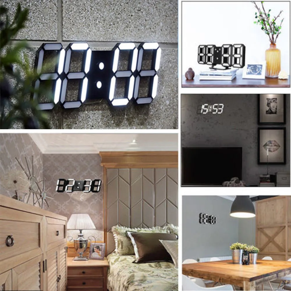 Aimecor Creative Modern Design Digital LED Table Desk Night Wall Clock Alarm Watch 24 or 12 Hour Display Wall Clock Home Decor
Aimecor Creative Modern Design Digital LED Table Desk Night Wall Clock Alarm Watch 24 or 12 Hour Display Wall Clock Home Decor