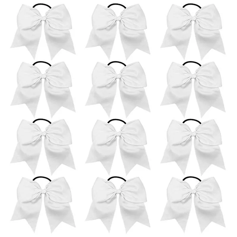 12PCS 6" Large Cheer Bows Solid Elastic Handmade Hairbow for School College Cheerleading Girls Teens Headwear Hair Accessories
12PCS 6" Large Cheer Bows Solid Elastic Handmade Hairbow for School College Cheerleading Girls Teens Headwear Hair Accessories