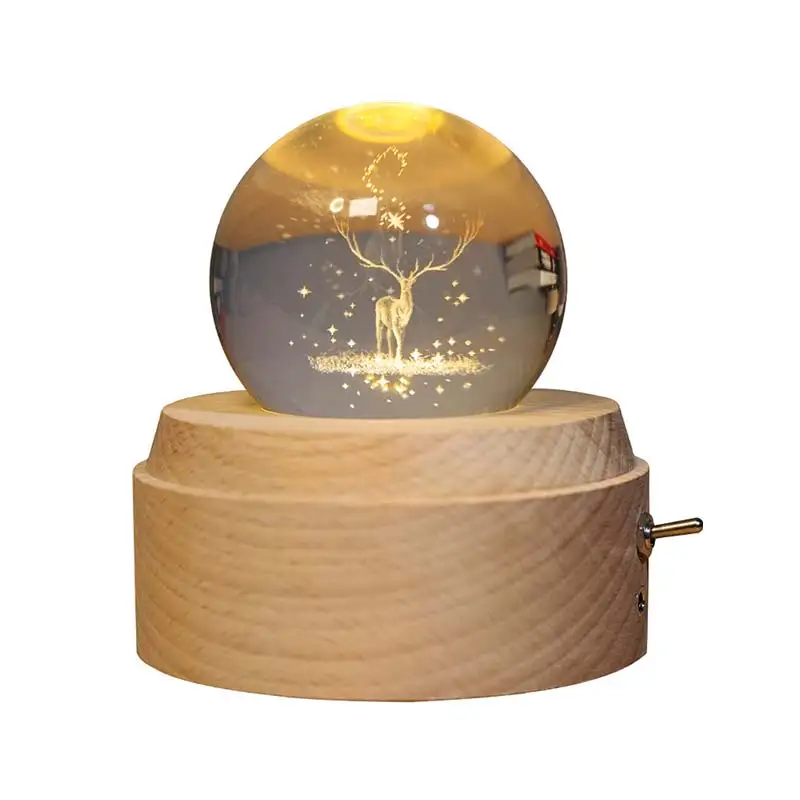 2019 New Moon Crystal Ball Night Light Wooden Music Box Music Box Rotary Innovative Birthday Gift Hand Crank Mechanism Gift
2019 New Moon Crystal Ball Night Light Wooden Music Box Music Box Rotary Innovative Birthday Gift Hand Crank Mechanism Gift
