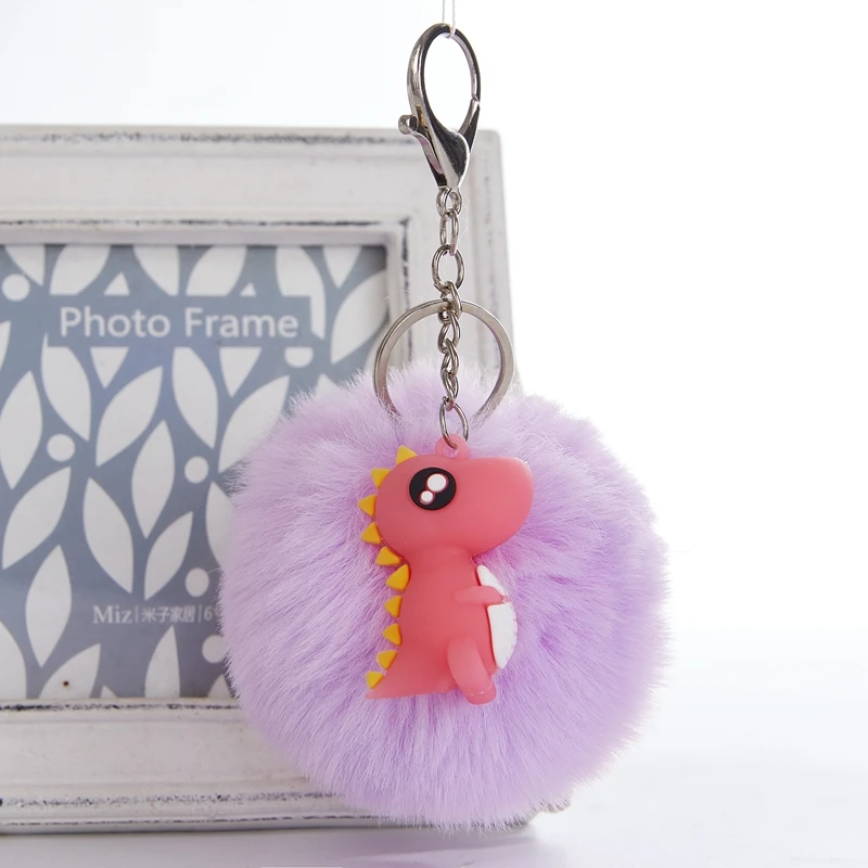 Cartoon Cute Soft Rubber Dinosaur Key Chain Women Car Bag Doll Key Ring Cute Cream Black Pompom Artificial Rabbit Fur Keychain
Cartoon Cute Soft Rubber Dinosaur Key Chain Women Car Bag Doll Key Ring Cute Cream Black Pompom Artificial Rabbit Fur Keychain