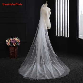 Cheap Long Cathedral Bridal Veil with Comb Two Layer 3 Meters Wedding veils Cut Edge Weddings Accessories Voile de Mariage 2016 
Cheap Long Cathedral Bridal Veil with Comb Two Layer 3 Meters Wedding veils Cut Edge Weddings Accessories Voile de Mariage 2016