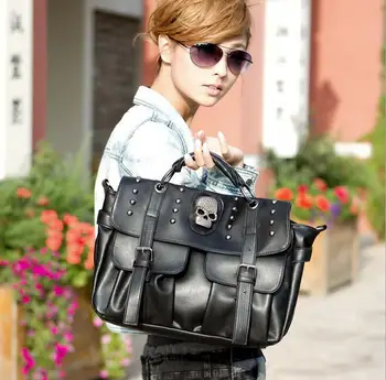 newhotstacy bag 120316 new fashion skull rivet single shoulder tote bag
newhotstacy bag 120316 new fashion skull rivet single shoulder tote bag