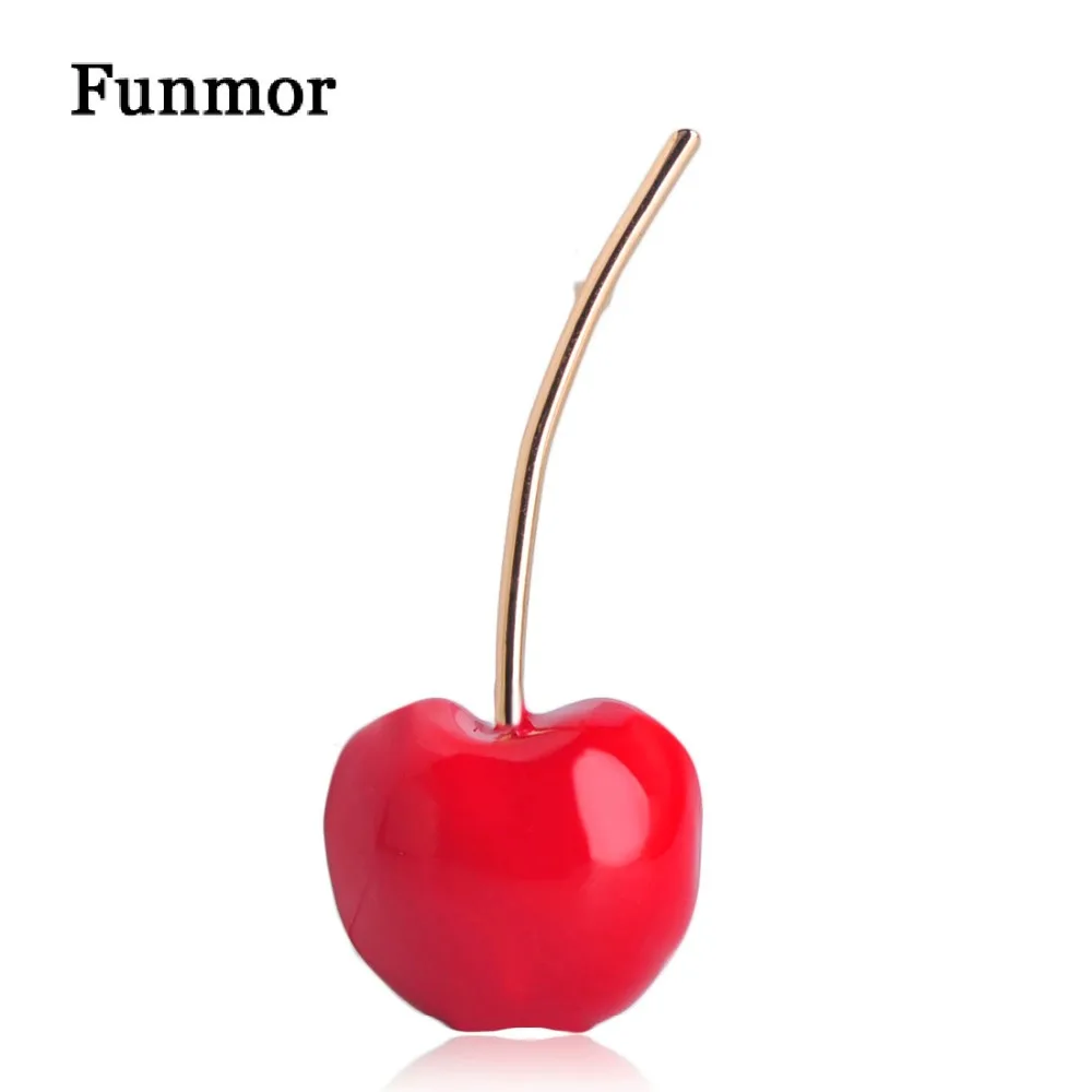 FUNMOR Lovely Red Cherry Shape Brooch Pins For Women Kid Gold Color Cute Small Enamel Fruit Sweater Shirt Bag Brooches Badge
FUNMOR Lovely Red Cherry Shape Brooch Pins For Women Kid Gold Color Cute Small Enamel Fruit Sweater Shirt Bag Brooches Badge
