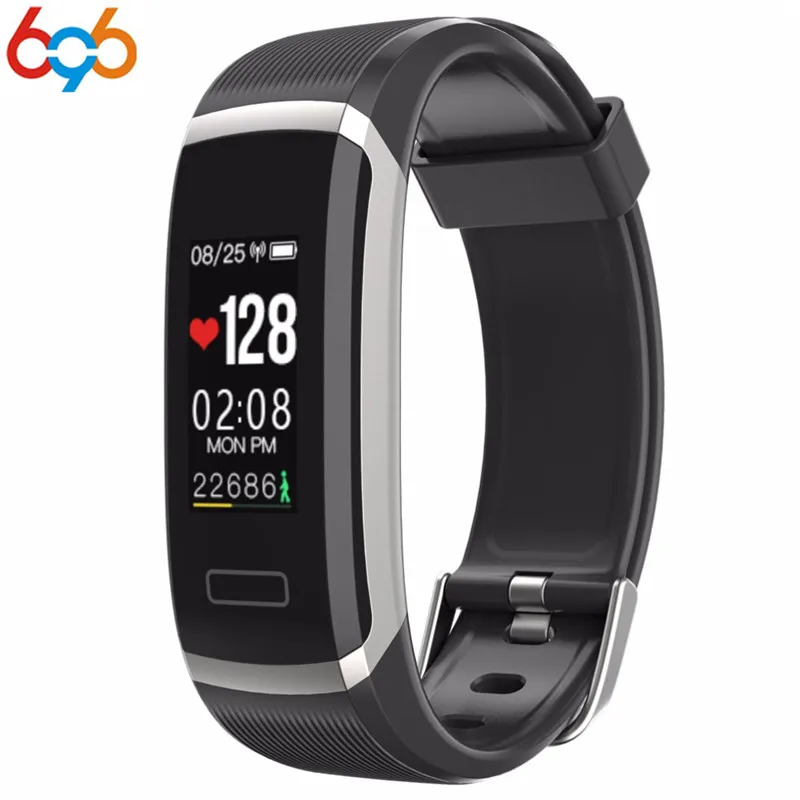 696 GT101 Фитнес трекер TFT Цвет Экран Smart Браслет умный OLED монитор сердечного ритма C |