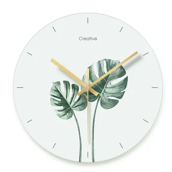 1 Pcs Fresh, green leaves, mute, exquisite wall clock, Nordic Green plant, modern European style living room, wall clock
1 Pcs Fresh, green leaves, mute, exquisite wall clock, Nordic Green plant, modern European style living room, wall clock