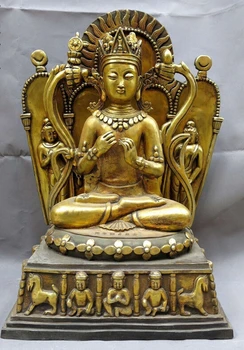 xd 003429 24" China bronze gild buddhism copper sculpture Medicine and two buddha Statue
xd 003429 24" China bronze gild buddhism copper sculpture Medicine and two buddha Statue