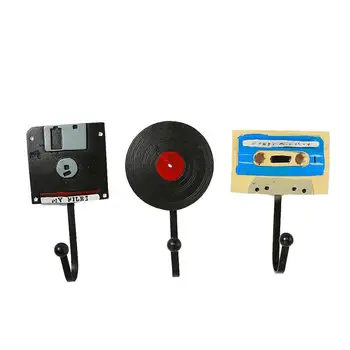 3pcs Record Tape Disk CD Hooks Decorative Bedroom Bathroom Wall Hooks Hanging Hooks for Coats Keys Handbag Towels Clothes
3pcs Record Tape Disk CD Hooks Decorative Bedroom Bathroom Wall Hooks Hanging Hooks for Coats Keys Handbag Towels Clothes