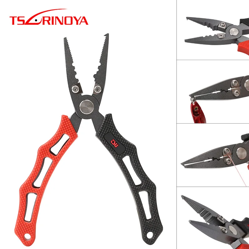 TSURINOYA Stainless Steel Fishing Pliers Hooks Remover Split-ring Tool Tungsten Steel Blade Outdoor Fishing Tools Scissors Line
TSURINOYA Stainless Steel Fishing Pliers Hooks Remover Split-ring Tool Tungsten Steel Blade Outdoor Fishing Tools Scissors Line