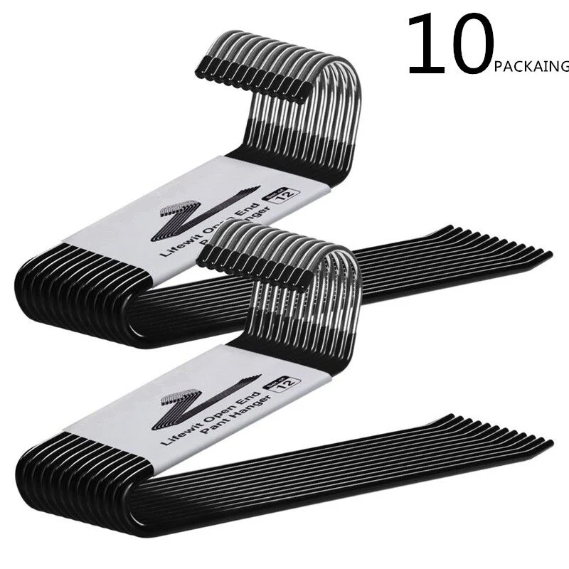 Room Saving Open Ended Hanger for Pants Trousers Jeans Scarves Anti-Slip Easy Slide Heavy Duty Stainless Steel Clothes Hanger
Room Saving Open Ended Hanger for Pants Trousers Jeans Scarves Anti-Slip Easy Slide Heavy Duty Stainless Steel Clothes Hanger