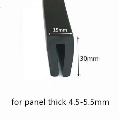Rubber Sealing U Strip 30x15x30mm for 4.5-5.5mm thick Glass Metal Car Wood Panel Board Edge Encloser Shield Black
Rubber Sealing U Strip 30x15x30mm for 4.5-5.5mm thick Glass Metal Car Wood Panel Board Edge Encloser Shield Black