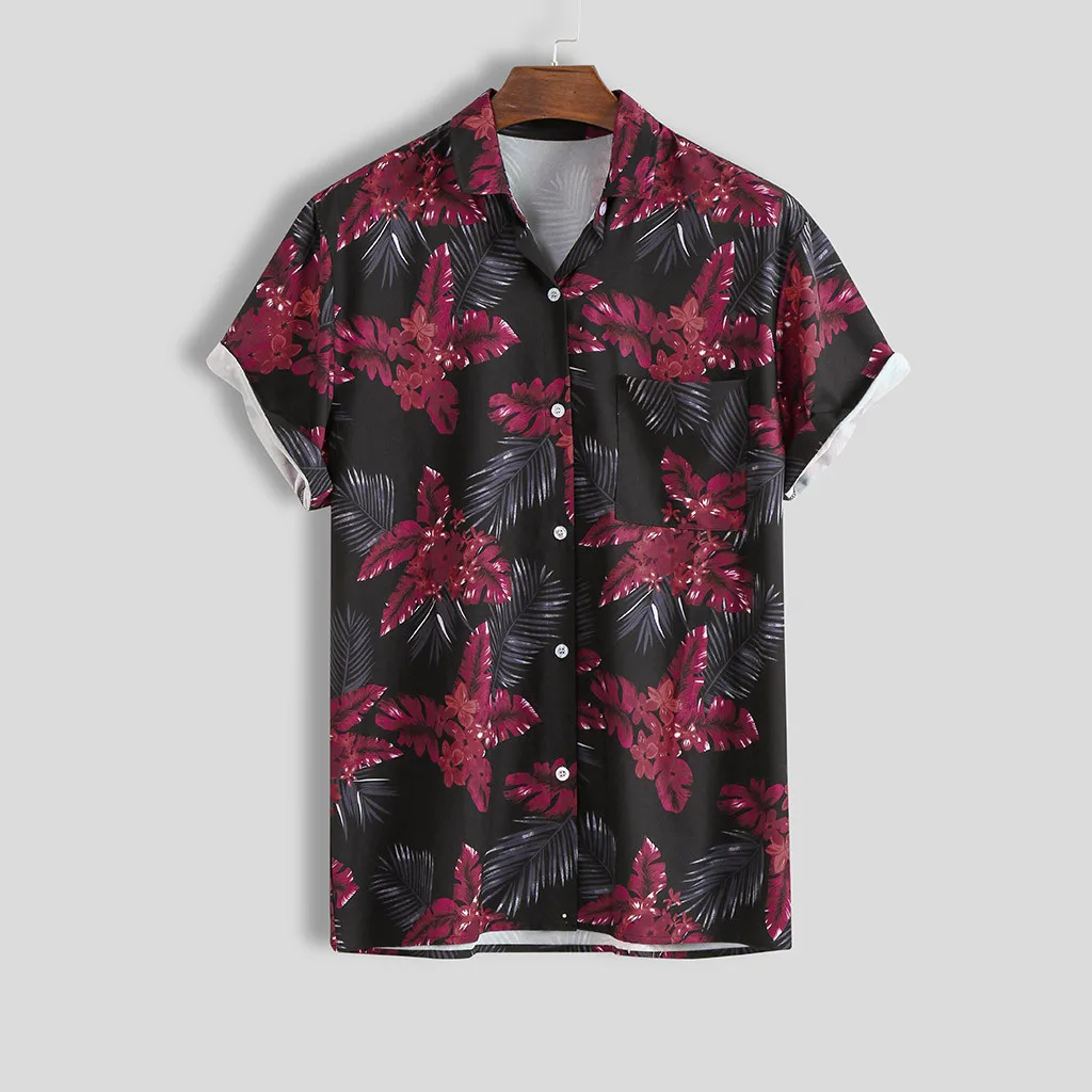 Casual Hawaiian Men shirts Camisa Men's shirt Turn-down Collar Stripe Short Sleeve Loose Blouse Top Streetwear Camisa masculina
Casual Hawaiian Men shirts Camisa Men's shirt Turn-down Collar Stripe Short Sleeve Loose Blouse Top Streetwear Camisa masculina