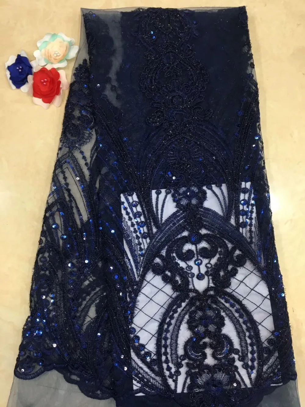 French lace fabric 5yds/pce dhl navy blue sequins fabrics women gorgeous luxury party asoebi wedding bright dress 2019 design
French lace fabric 5yds/pce dhl navy blue sequins fabrics women gorgeous luxury party asoebi wedding bright dress 2019 design