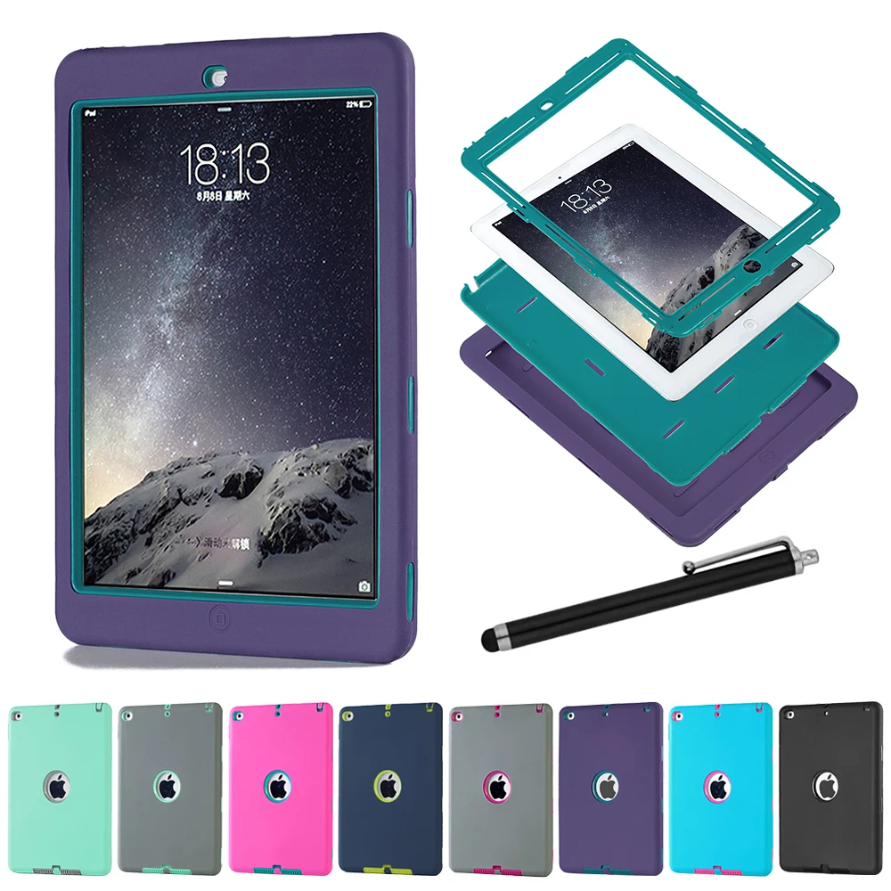Cover Case for Apple iPad Air 2 Shockproof Case 360 Degree Protection Rubber Heavy Duty Stand With Free + Pen + film + cloth
Cover Case for Apple iPad Air 2 Shockproof Case 360 Degree Protection Rubber Heavy Duty Stand With Free + Pen + film + cloth