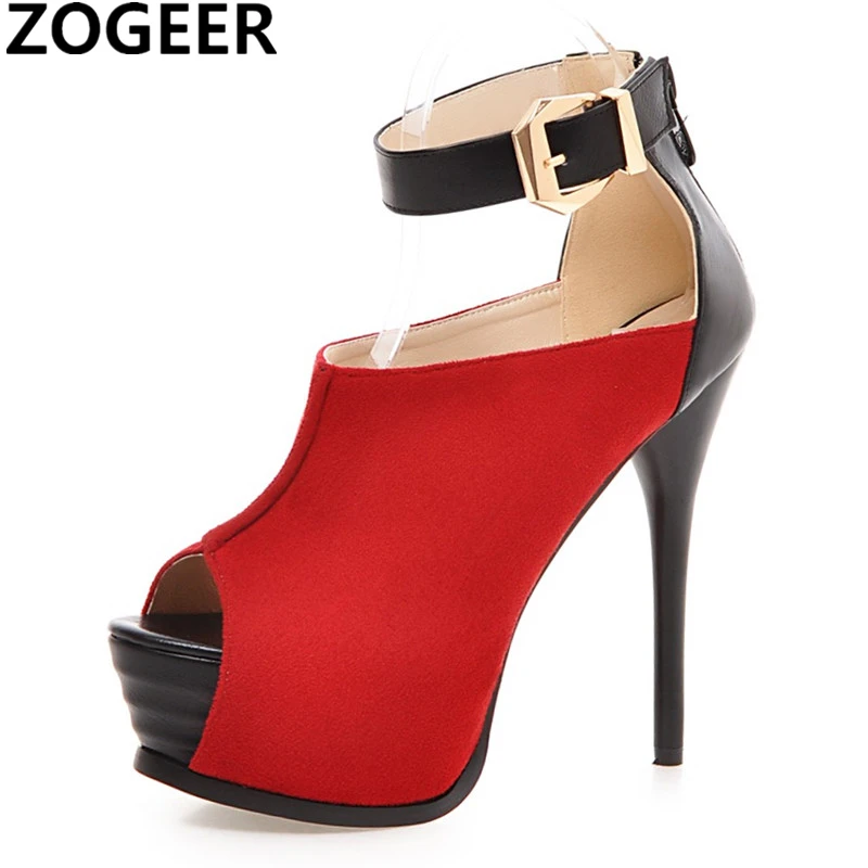 Sexy Black Red Summer Platform Gladiator Sandals Women Ankle Straps Heel High Wedding Party Boots Shoes Woman Big Size 34-43
Sexy Black Red Summer Platform Gladiator Sandals Women Ankle Straps Heel High Wedding Party Boots Shoes Woman Big Size 34-43