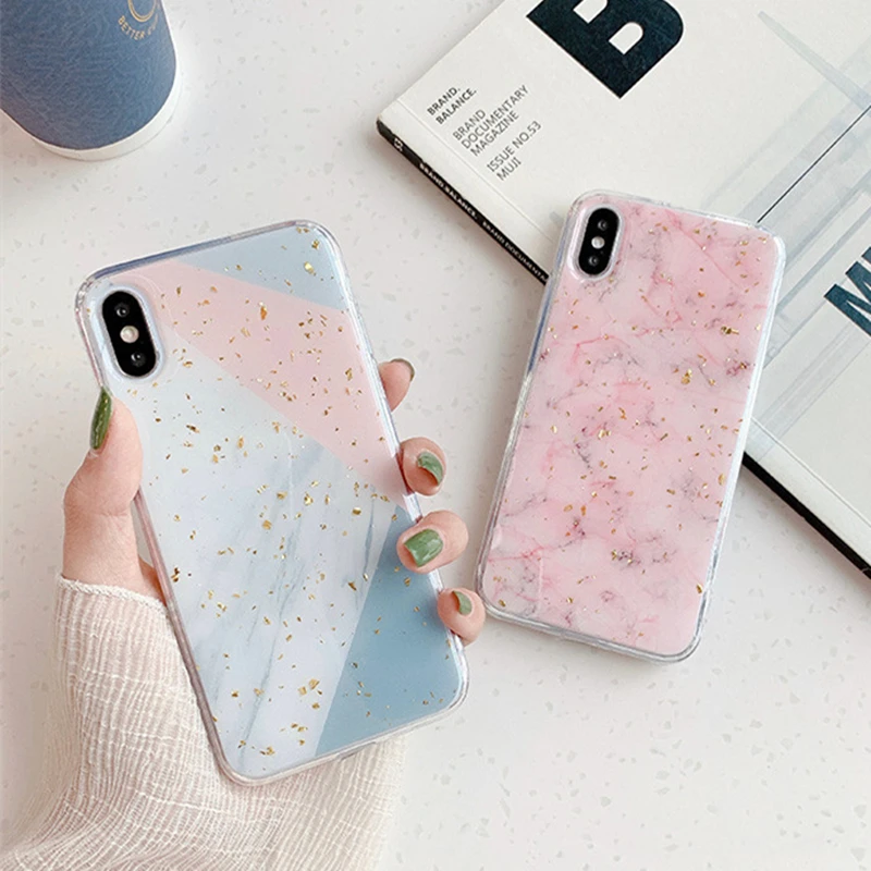BONVAN For iPhone X XR XS Max Case soft Gold foil marble Protection Back Funda For iPhone 6 6s 7 8 Plus Phone Cover Coque
BONVAN For iPhone X XR XS Max Case soft Gold foil marble Protection Back Funda For iPhone 6 6s 7 8 Plus Phone Cover Coque