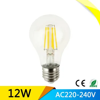 

Lampada E27 LED Filament Light Dimmable Glass Blub Lamps 220V LED Edison chandelier E14 G45 240V Vintage Led Bulb 4W 8W 12W